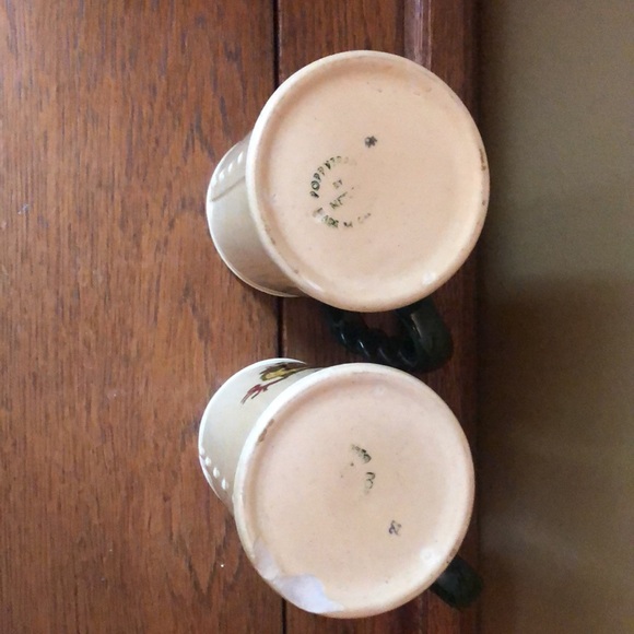 Grand mugs Metlox Poppytrail green rooster x2 - Picture 4 of 4